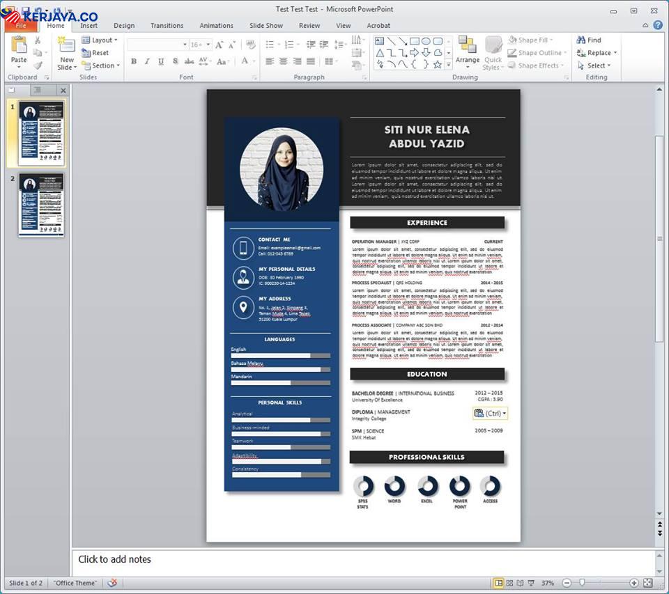 Guna Powerpoint Pun Boleh Buat Resume Yang Cantik & Menarik