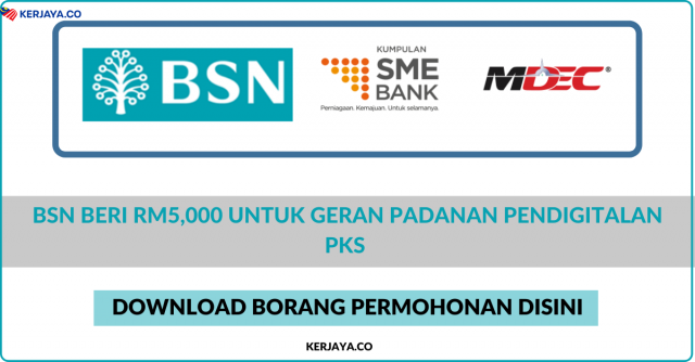 BSN Beri RM5,000 Untuk Geran Padanan Pendigitalan PKS, Dapatkan Borang Permohonan Disini