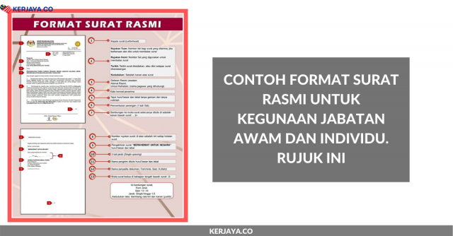 Contoh Format Surat Rasmi Untuk Kegunaan Jabatan Awam Dan Individu. Rujuk Format Sebenar Ini