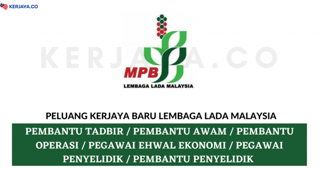 Lembaga Lada Malaysia ~ Kekosongan Jawatan Pentadbiran & Pengurusan