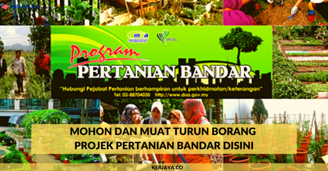 Mohon Muat Turun Borang Projek Pertanian Bandar PENJANA Disini