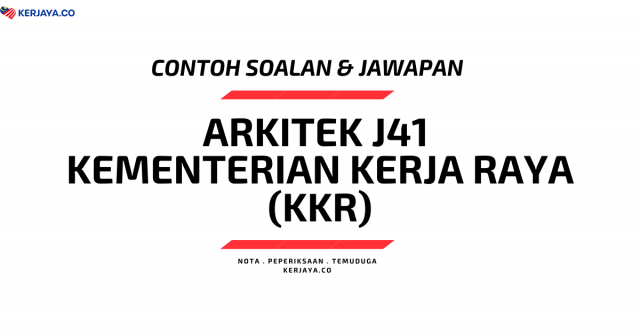 Contoh Soalan Psikometrik Arkitek J41 KKR / Kementerian Kerja Raya