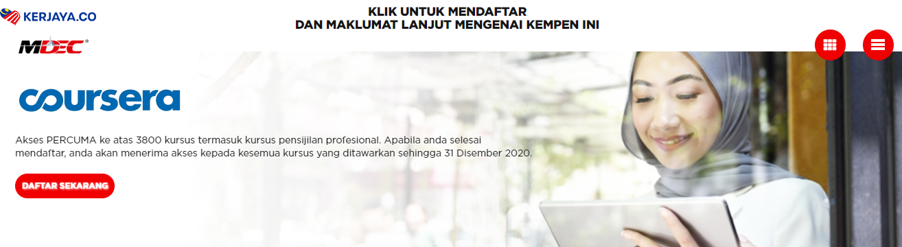 3800 Kursus Coursera MDEC Online Percuma Untuk Anda Yang Tidak Bekerja