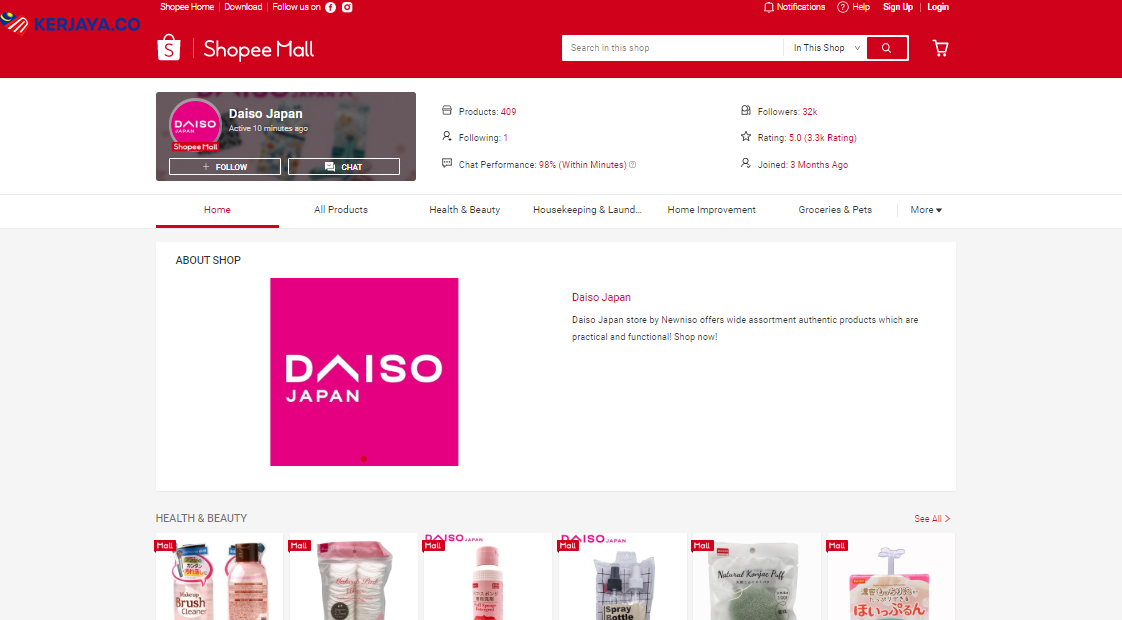 Dah Gaji? Jom Shopping Di Daiso Shopee. Duduk Di Rumah, Tunggu Barang Sampai