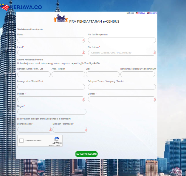 eCENCUS Banci Malaysia 2020. Ini Cara Daftar Dan Jawab Soalan Selidik Online