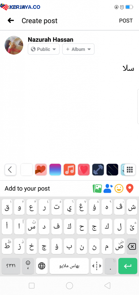 Taip Huruf Jawi Di Handphone Tanpa Apps. Setting 2 Minit & Terus Guna
