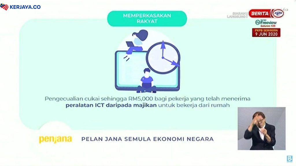Majikan Dapat Pelepasan Cukai Sehingga RM5,000 Beli Kelengkapan ICT (PENJANA)