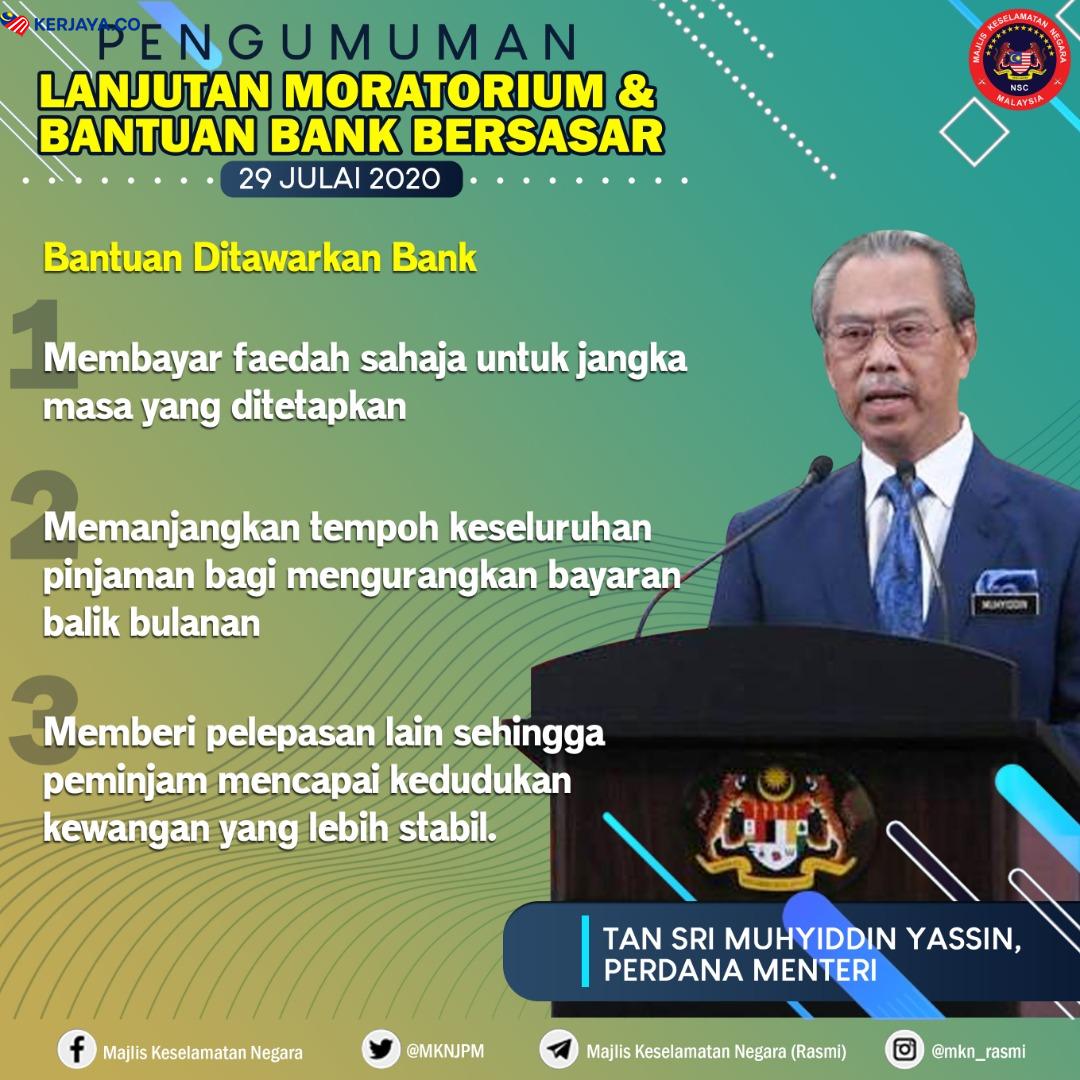 Permohonan Lanjutan Moratorium Boleh Dibuat 7 Ogos Ini