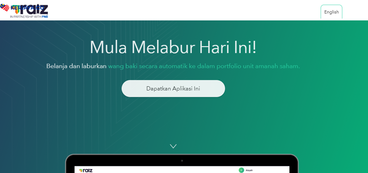 RAIZ, Aplikasi Mudah Alih Pelaburan Mikro Pertama Malaysia & PNB. Download Sekarang