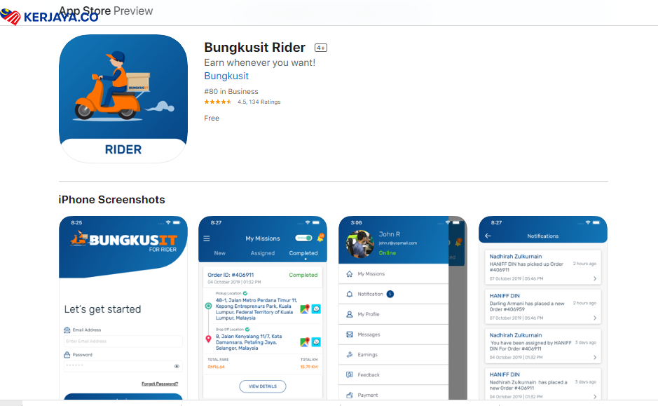 Dapatkan Gaji Yang Besar Dengan Bungkusit Rider, Ini Cara Daftar Secara Online