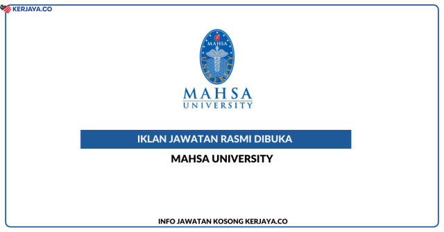 MAHSA University ~ Jawatan Kosong Business Development & Partnerships