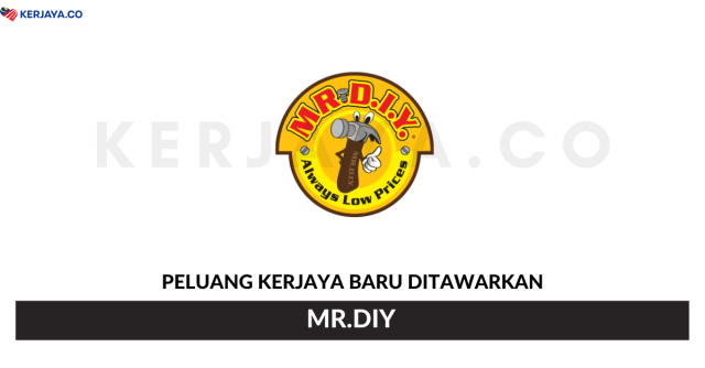 MR.DIY ~ Promoter, Assistant Supervisor, Asst. Branch Manager & Cashier