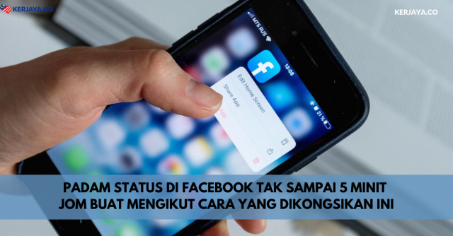 Padam Status Di Facebook Tak Sampai 5 Minit. Jom Buat Mengikut Cara Yang Dikongsikan Ini
