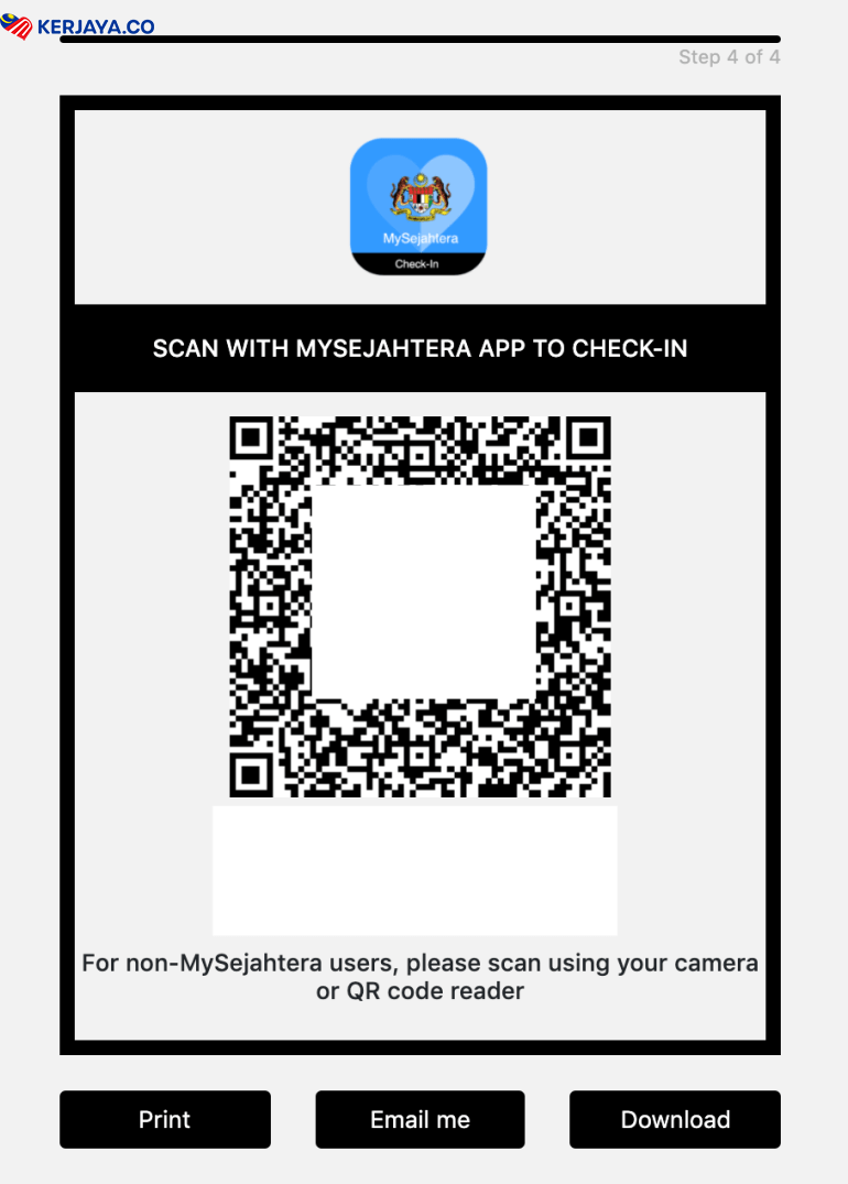 Peniaga, Jom Buat QR Code MySejahtera Sekarang. Mudah Je