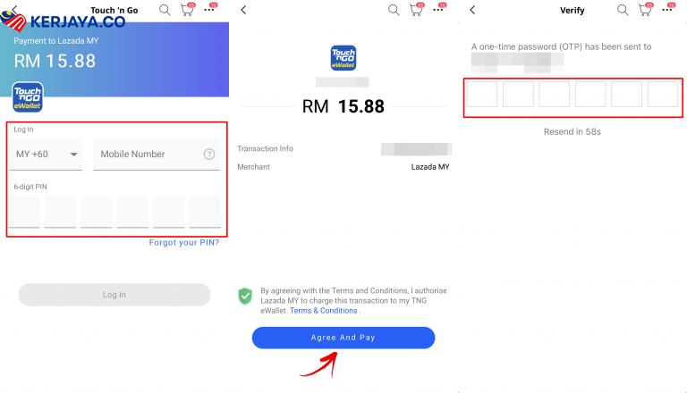 Buat Pembelian Di Lazada Dan Bayar Dengan Touch n' Go eWallet