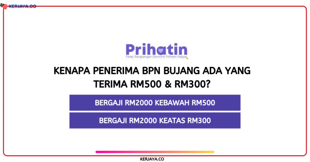 Kenapa Penerima BPN Bujang Ada Yang Terima RM500 & RM300?