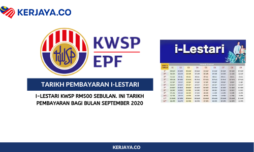 i-Lestari KWSP RM500 Sebulan. Ini Tarikh Pembayaran Bagi Bulan September 2020
