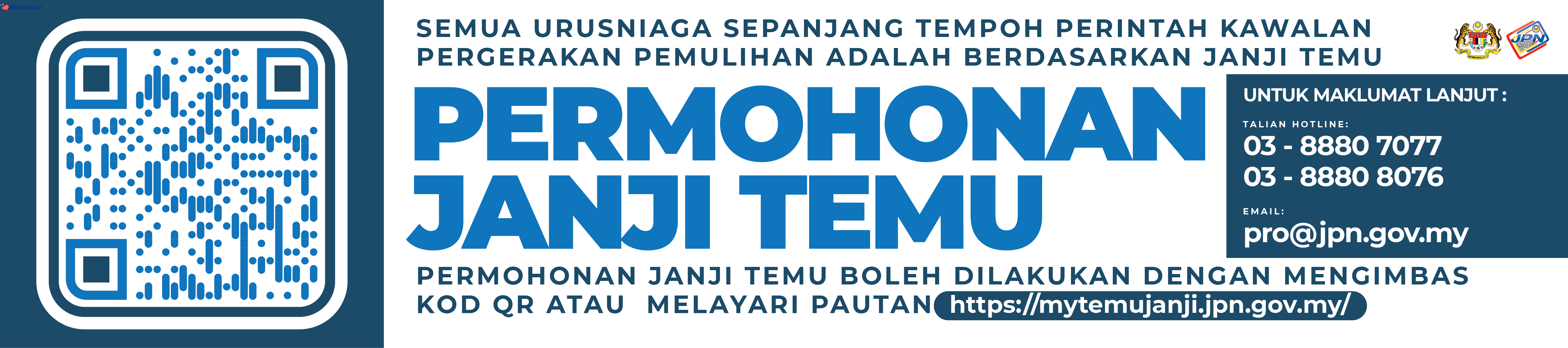 Urusan Dengan JPN? Buat Temu Janji Dahulu Seperti Perkongsian Ini