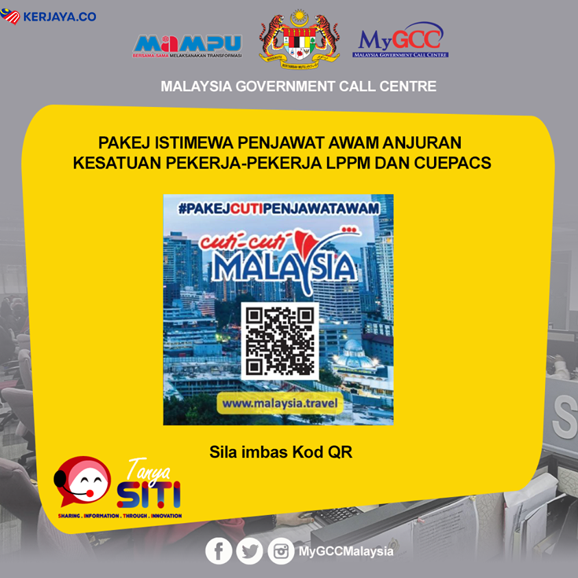 Pakej Istimewa Cuti-Cuti Malaysia Penjawat Awam Serta Pelepasan Cukai Penempatan Sehingga RM1,000