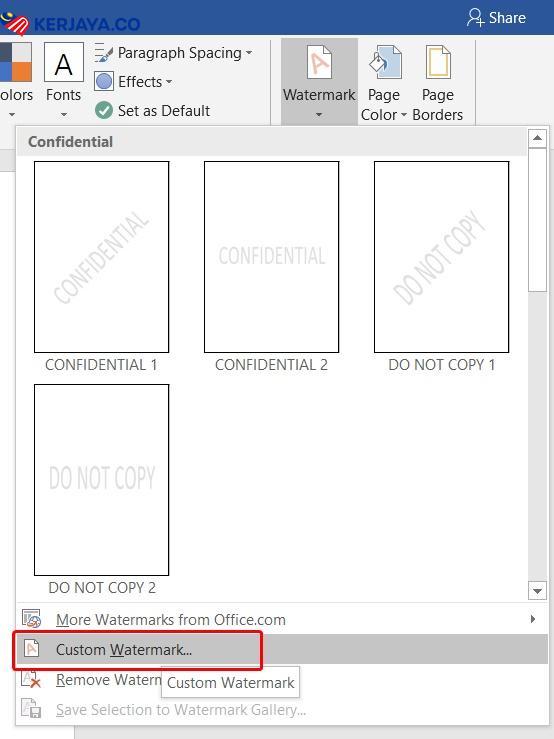 Letakkan Watermark Bergambar Dalam Microsoft Word Dengan Cara Yang Paling Mudah. Ikuti Tips Ini 