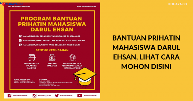 Bantuan Prihatin Mahasiswa Darul Ehsan, Lihat Cara Mohon Disini
