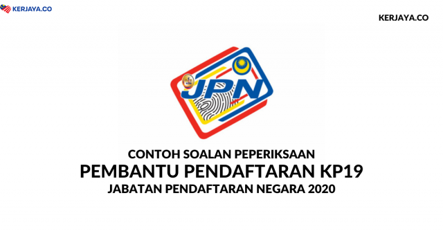 [Koleksi Lengkap] Contoh Soalan Pembantu Pendaftaran KP19