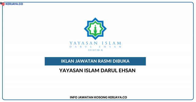 Yayasan Islam Darul Ehsan (YIDE) ~ Kekosongan Jawatan Eksekutif Naziran, Eksekutif Sumber Manusia, Penolong Eksekutif, Eksekutif Pentadbiran & Pentadbir