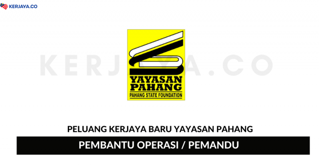 Yayasan Pahang ~ Pembantu Operasi / Pemandu
