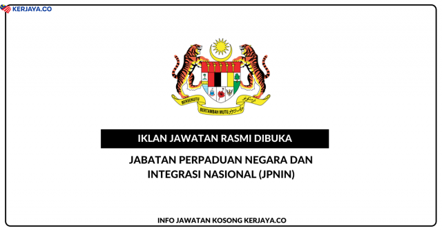 Jabatan Perpaduan Negara Dan Integrasi Nasional (JPNIN)  ~ Kekosongan Jawatan Personal Mystep