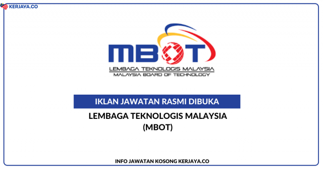 Lembaga Teknologis Malaysia (MBOT) ~ Jawatan Kosong Penolong Pegawai Tadbir Gred 5