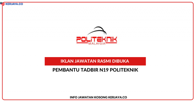 Pembantu Tadbir N19 Politeknik
