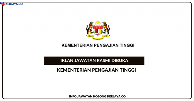 Kementerian Pengajian Tinggi ~ Personel MySTEP Pelbagai Gred