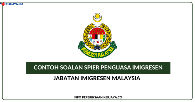Contoh Soalan SPIER Penguasa Imigresen KP41 (Psikometrik/Personaliti)