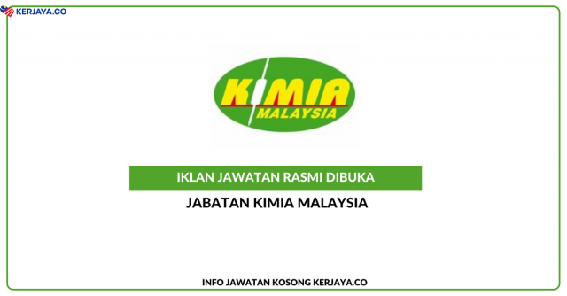 Jabatan Kimia Malaysia ~ Penolong Pegawai Sains C29 Dengan Sijil Kelayakan STPM & Setaraf