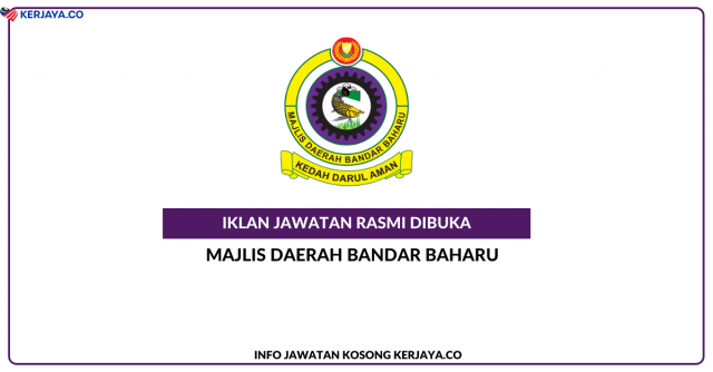 Majlis Daerah Bandar Baharu ~ Kekosongan Jawatan Pentadbiran & Pengurusan