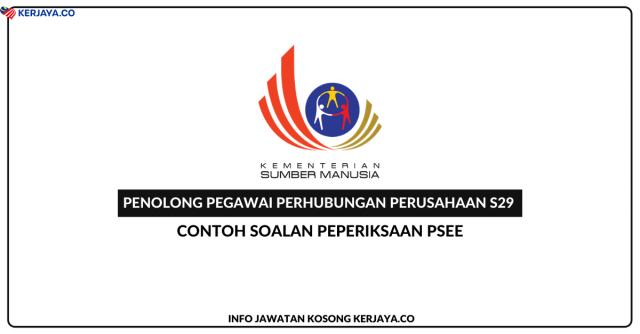 Contoh Soalan Psikometrik Penolong Pegawai Perhubungan Perusahaan S29
