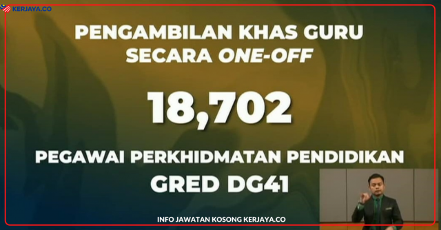Iklan Pengambilan 18,702 Guru Baharu One-Off KPM Bermula 7 Julai 2021
