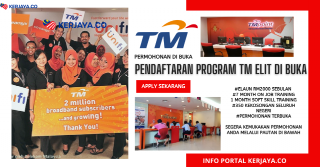 Permohonan TM Elit Programme / 365 Kekosongan Seluruh Negeri
