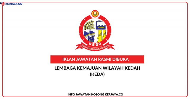 Lembaga Kemajuan Wilayah Kedah (KEDA) ~ Jawatan Kosong Pembantu Belia dan Sukan Gred S1