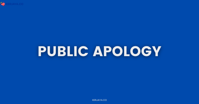 Permohonan Maaf Secara Terbuka (Public Apology) Kepada Malaysia Airlines Berhad (MAB)