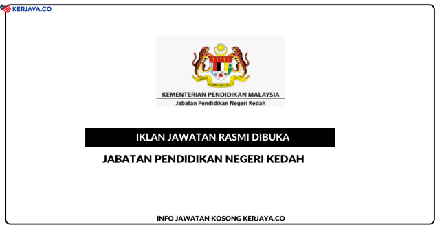 Jabatan Pendidikan Negeri Kedah ~ Kekosongan Jawatan Personel MySTEP