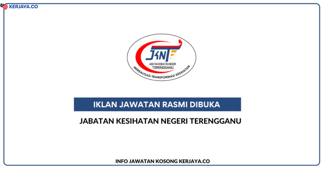 Jabatan Kesihatan Negeri Terengganu ~ Jawatan Kosong Personel MySTEP Bahagian Kejuruteraan Negeri