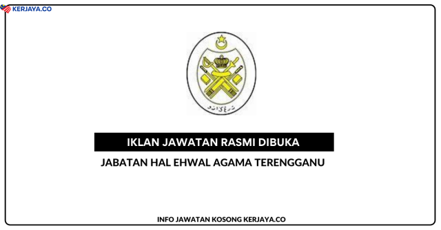 Jabatan Hal Ehwal Agama Terengganu ~ Jawatan Kosong Pegawai Dai (COS)