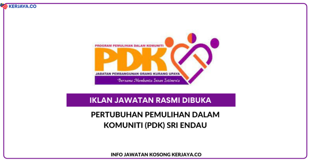 Pertubuhan Pemulihan Dalam Komuniti (PDK) Sri Endau