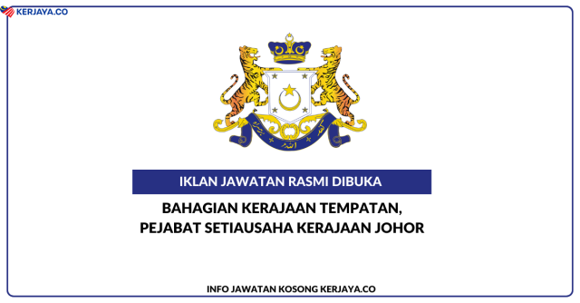 Bahagian Penganjuran Sukan, Belia Dan Sukarelawan, Pejabat Setiausaha Kerajaan Johor ~ Jawatan Kosong Penolong Pegawai Tadbir, Pembantu Tadbir (P/O) & Pembantu Khidmat Am (Pemandu)