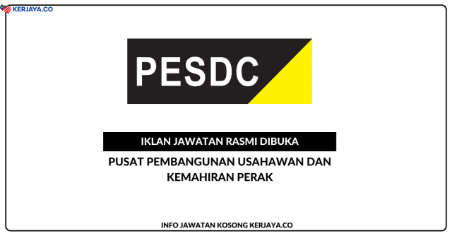 Pusat Pembangunan Usahawan Dan Kemahiran Perak ~ Jawatan Kosong Pegawai Penilai