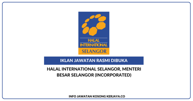 Halal International Selangor, Menteri Besar Selangor (Incorporated)