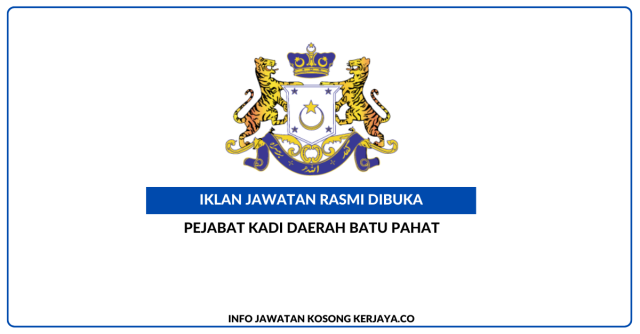 Pejabat Kadi Daerah Batu Pahat ~ Kekosongan Jawatan Guru Takmir