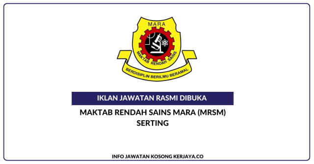 Maktab Rendah Sains MARA (MRSM) Serting ~ Guru Sambilan Bahasa Melayu