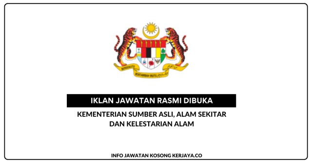 Kementerian Tenaga Dan Sumber Asli (KETSA) ~ Kekosongan Jawatan Personel MySTEP Gred 9 BPSA (NRES)